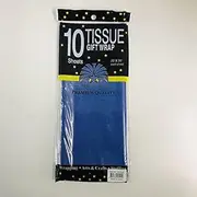 Lylac Gift Wrap Tissue Paper 10 Piece Set, 50 cm x 66 cm Size, Blue