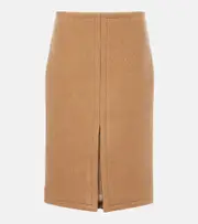 [Dries Van Noten] Dries Van Noten Wool midi skirt AU 10 beige