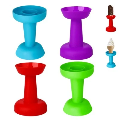 4pcs Drip Free Popsicle Holder, Reusable No Drip Popsicle Holder for Kids No ...