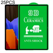 25 Pcs 9d Full Screen Full Glue Ceramic Film for Samsung Galaxy Tab S7 Fe 12.4