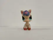 Littlest Pet Shop Purple Brown Horse Blue Eyes Animal LPS Figure