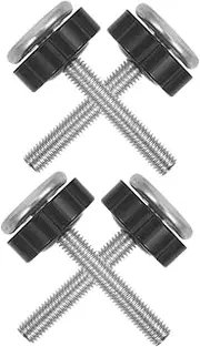 ERINGOGO 4pcs Gate Rods Hardware for Pressure Mounting Durable Gate Extender Screw Bolts and Fences