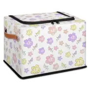Flower Storage Bins With Lids, Foldable Storage Basket, Toy Storage Box, Used