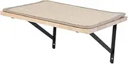 Cat Wall Mounted Shelf with Mat, Wooden Cat Perches, Cat Kitten Activity Climbing Steps for Lounging Climbing Playing Scratching Sleeping Perching