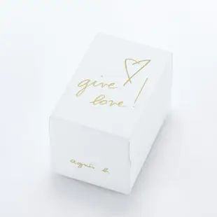 【agnes b.】marcello系列手寫時標經典Give Love限定女錶20mm(紅色)