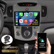 Android 14 Car Radio Stereo CarPlay For Kia Forte 2010-2013 GPS Navi DSP 2+64GB