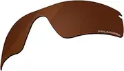 [Boldbright] Replacement Lenses Compatible with Oakley RadarLock Path OO9181 Sunglasses - Bronze Brown