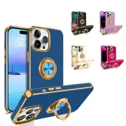 For iPhone 14 Pro Max Shockproof Heavy Duty Rugged Case Cover+Golden Ring