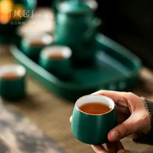 陶瓷大茶壺家用泡茶壺茶杯托盤整套日式茶具茶壺套裝大容量冷水壺