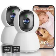4MP Indoor Camera, 2K Security Camera for Baby Monitor, 360° PTZ Wireless