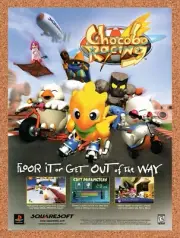 1998 Chocobo Racing PS1 Original Advertisement / Retro Wall Art v1