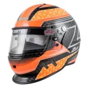 Zamp H775C30M, RZ-65D Helmet, Medium, Flo Orange, Snell SA2020