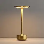Starhot——Rechargeable Cordless Table Lamp - 3000mAh LED Desk lamp with USB-C Charging, 3-Color Stepless Dimming, Memory Function, IPX4 Waterproof, cordless lamp,for Bedroom/Outdoor/Dining/Patio (Gold)