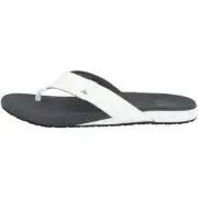 Reef mens Cushion Phantom Flip Flop, White/Charcoal, 10 US