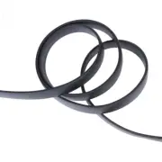 Rubber Beading Cord 10 Strands Black Flat Bracelet Jewelry Making 1m/strand Kit