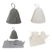 Anti Heat Sauna Hat Thicken Wool Felt Shower Hair Turban Quickly Towel Hats