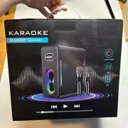Karaoke Machine KM20 bluetooth speaker with 2 microphones