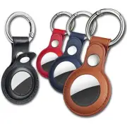 For Apple Airtag Leather Case Protective Cover Bumper Keychain Key Ring Holder