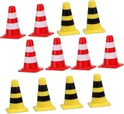 SUPVOX 30Pcs Barricade Road Signs Roadblocks for Cognitive Play for Imaginative Scenarios Any Surface