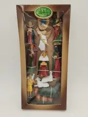 Kurt S. Adler Enchanted Forest Christmas 12 Pc Plastic Nativity Set NEW In Box