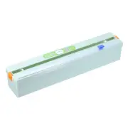 Plastic Wrap Dispenser Cling Wrap with Slide Cutter, Foil Wrap Organizer, Green