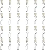 Tyron Carrier Roller with Hooks for Adhesive Curtain Track (Set of 24)