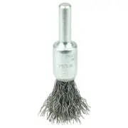 Weiler 10188 3/8 Crimped Wire End Brush .0118 Steel