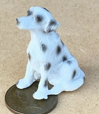 Dolls House Dalmation Dog Miniature 1:12 Scale Resin Puppy Z10 tumdee