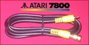 6Ft GOLD RCA Video Cable & GOLD RF Coax TV Adapter for Atari 7800 System