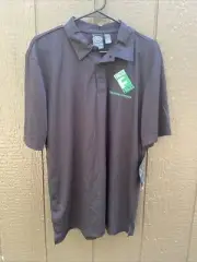 The Fricks Co Polo Shirt Mens Large Black White Stormtech Performance H2X Dry