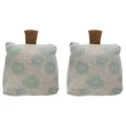 2PK LVD Polylinen 18cm Powder Peonies Doorstop Weighted Door Stopper