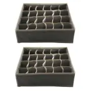 2 Pcs Drawer Organisers, Foldable Drawer Dividers Wardrobe Organisers4861