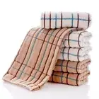 Striped Lattice Face Towel Luxury Shower Towels 100% Cotton Bath Towel Couple