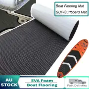 Black EVA Foam Boat Flooring Anti-slip Mat Self-adhesive Easy Cutting SUP Board