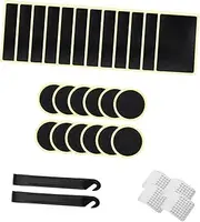 42Pcs Glueless Patch Kit Mini Bike Pump Tool Portable Tire Repair Accessories for for Outdoor Riding and Emergency Repairs
