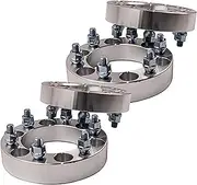 Vuzmode Car Wheel Gasket 4pcs, Forged Aluminum Hubcentric Wheel Spacer PCD 6x5.5Inch / 6x139.7mm 35mm Spacers 6 Studs PCD 35mm, for Wheel Spacers Vehicle Wheel Hub Spacer