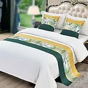 Home Bed Runner Scarves Jacquard Hotel Bed Tail Towel Soft Bedspread Protection Fashion Bed Scarf Throws Bedroom Bedding Decoration,C-50 * 240CM