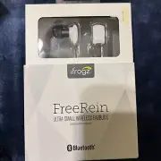 iFrogz Free Rein Bluetooth In-Ear Wireless Earbuds w/ Mic + Remote Combo - White