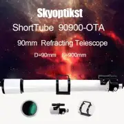 Astronomical Telescope 1.25" 90mm F10 Refractor OTA for Beginners FMC