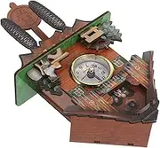 Chalet Style Wooden Cuckoo Clock with Silent Quartz Movement Moving Pendulum Decorative Wall Clock for Living Room Bedroom and Office Decor