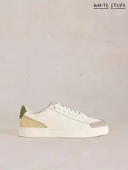 White Stuff White Toni Leather Trainers (E85784) | $150