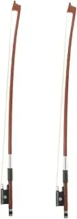JOINPAYA Student Violin Bow 2 Pcs Wooden Bow Horsehair Replacement for Skilled Violinists Beginners