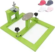 Manual Hat Screen Printing Machine,Hat Clamp Silk Screen Printer,1 Color 1 Station Silk Screen Printing Press,Curve Hat Print Machine,Left and Right Adjustment 10mm, for Hat,T-Shirt DIY Printing
