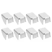 8pcs Cabinet Shelf Clips Steel Adjustable Shelf Clip Support Replacement, Silver
