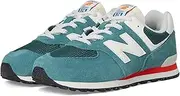 [New Balance] Unisex Kids 574 Sneaker, New Spruce, 6.5 UK, New Spruce, 7 US