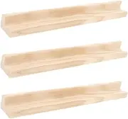 LALAFINA Wooden Letter Display Trays DIY Domino Racks Unfinished Wood Craft Holders 19cm Size Australian Home Decor Wood Trays