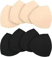 [URSMART] 4 pairs Bra Cups Inserts,Sports Cups Bra Inserts Push up Breathable,Removable for woman