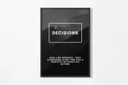 [Namly Design] Poster - Decisions Mountain Scenery