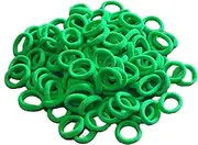 100 Pieces Elastic Baby Green Hair Ties 3cm Hair Bands Kid Colored Ponytail Holders for Baby Girl Toddler