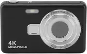 Digital Camera, 12MP 1080P Camera with 2.4in TFT Screen, 16X Zoom, Auto Focus, Digital Point and Shoot, for Vlog Travel (Black)